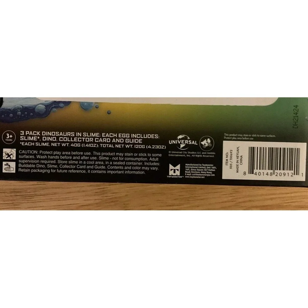 Jurassic World Captive Color Change 3‎ Pack Dinosaurs In Slime, Epic Evolution
